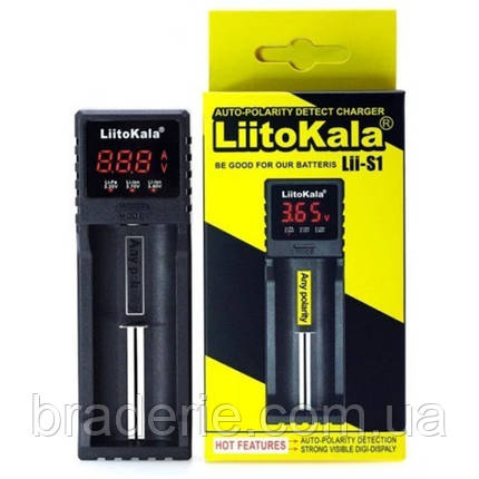 Зарядное устройство LiitoKala Lii-S1, 10440/ 14500/ 16340/ 17355/ 17500/ 17670/ 18350/ 18490/ 18650/ 22650,, фото 2