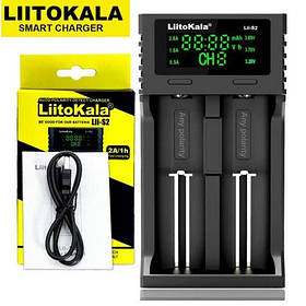 Зарядний пристрій LiitoKala Lii-S2, 2x-18650, 26650, ААА Li-Ion, LiFePO4, NiMH, ОРИгінал