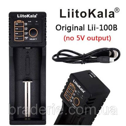 Зарядное устройство LiitoKala Lii-100B, 1xААА/ АА/ 14500/ 16340/ 18650, фото 2