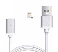 Кабель магнітний USB Apple Lightning 1 м білий