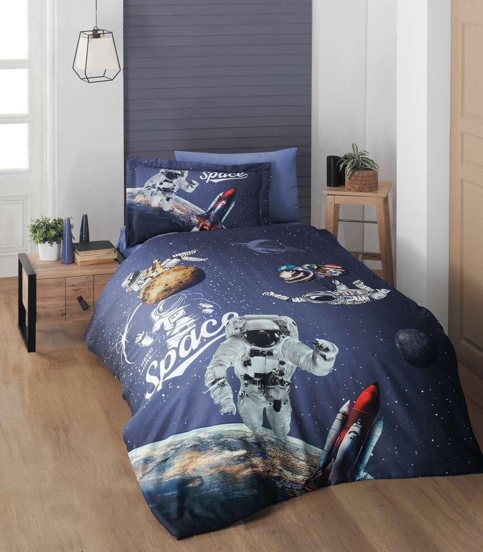 Постільна білизна First Choice 3D Satin 160×220 Space