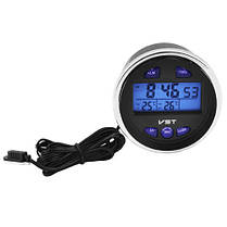 Автогодинник VST-7042V вольтметр, 2 термометри, фото 3