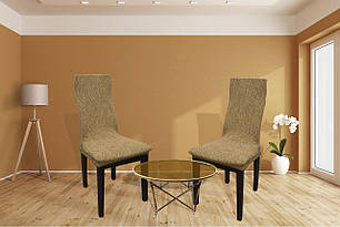 Жакардові чохли на стільці Volna без спідниці