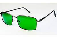 Універсальні окуляри з зеленою лінзою з натурального скла унісекс
