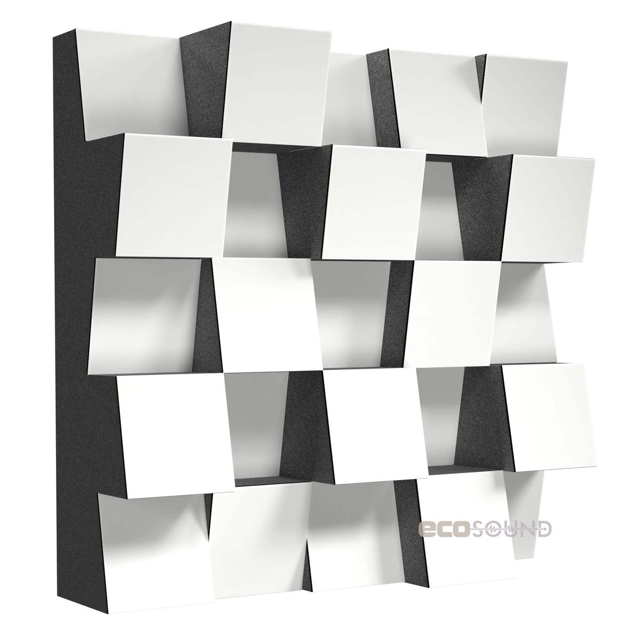 Акустичний дифузор-розсіювач Ecosound Ecoiff SM HDF-White 25 х 25 см 53 мм білий