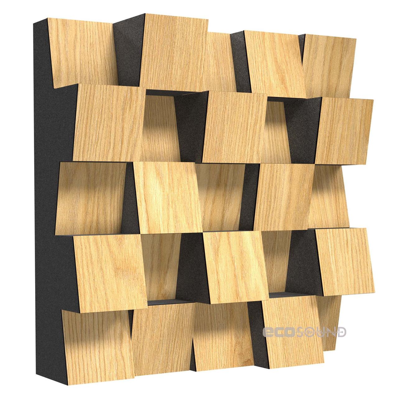 Акустичний дифузор-розсіювач Ecosound Ecoiff SM Sherwood-Oak 25 х 25 см 53 мм світлий дуб
