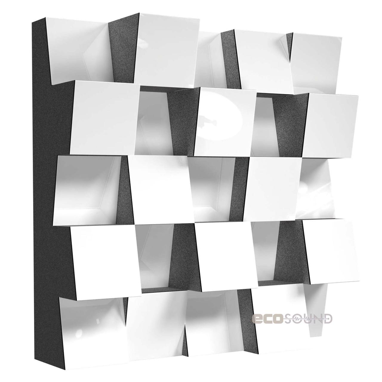 Акустичний дифузор розсіювач Ecosound Ecodiff SM Plastic White 53 25х25 см Синій