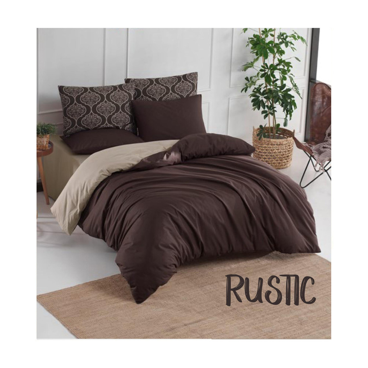 Комплект постільної білизни Charlotte Duz Boya 200x220 см Rustic, фото 1