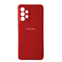 Чехол накладка для Silicone Case Full for Samsung A33 5G (A336) красный
