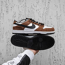 Чоловічі кросівки Nike Dunk Low Pro Trail Brown Black White 304292-102, фото 4
