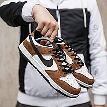Чоловічі кросівки Nike Dunk Low Pro Trail Brown Black White 304292-102, фото 5