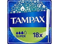 Тампоны женские 18шт с аппликатором Super ТМ Tampax BP