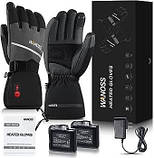 Новий перезаряджувані рукавички з підігрівом WANOSS електричні нагрівальні рукавички для мотоцикла, фото 2