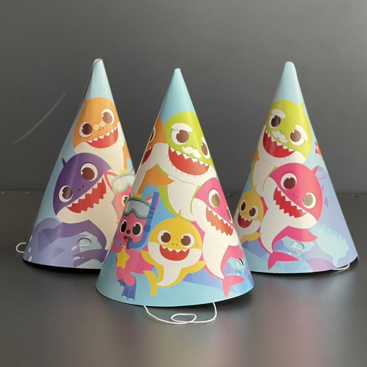 Ковпак святковий "Акула", Колпак "Baby Shark", фото 1