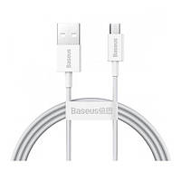 USB кабель Baseus Superior Series Fast Charging, MicroUSB, 1.0 м., Белый