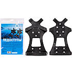 Льодоступи для взуття на 10 сталевих шипів Чорний розмір 38-43, фото 5