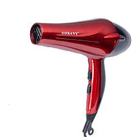 Фен для укладки волос с эффектом быстрой сушки на 2400 Вт Sokany SK-2211 Красный