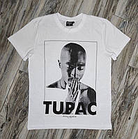 Футболка мужская спортивная TUPAC хлопок повседневная XXL, Белый