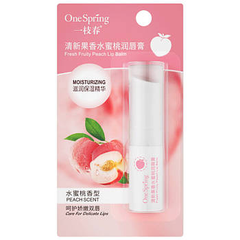 Бальзам для губ зволожувальний One Spring 2.7g Peach Scent