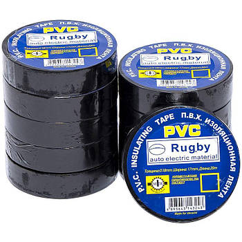 Ізолента PVC 20 "Rugby" чорна Х4-13