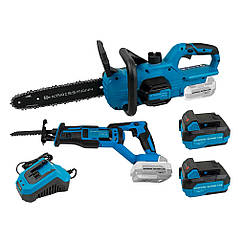 Комплект KRAISSMANN 20UL (Акумуляторна пила 3051 AKS, шабельна пила 261 AUS, 2 акумулятори 4 А·год, зарядна)