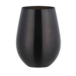 Металевий стакан чашка 500 мл. чорного кольору з нержавіючої сталі REMY-DECOR