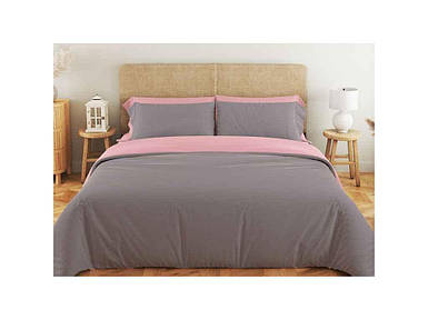 Комплект постільної білизни 1,5 спальний (полуторний) Димчатий Опал, 70x70 ранфорс ТМ ТЕП FG