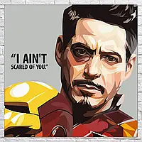 Плакат "Железный Человек, Iron Man", 60×60см