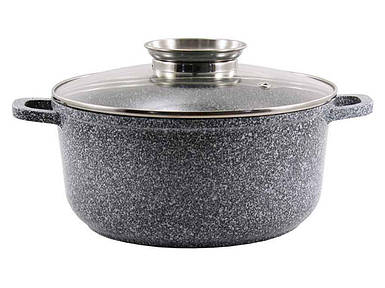 Каструля алюмінієва кругла 6,5л МАРМУР індукц. 0328-SN ТМ ZAUBERG FG