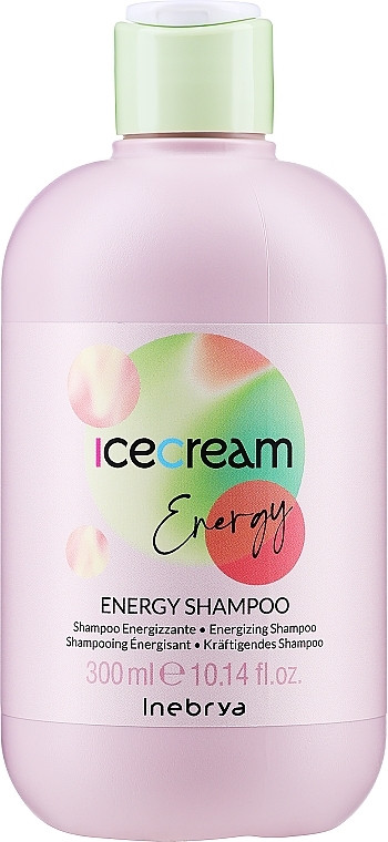 Тонізувальний шампунь проти випадіння волосся Inebrya Ice Cream Energy Shampoo 300 мл.