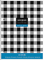 Колледж-блок спираль А4+ Школярик 80 листов в клетку белый блок A4-080-6506K