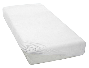 Простирадло на гумці 180 200 трикотажні якісне, Щільна натяжна простирадло наматрацник хороше Білий