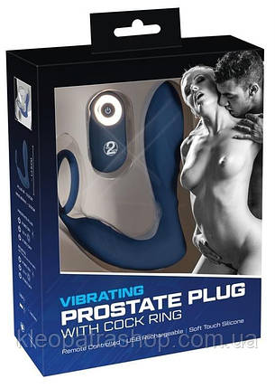 Масажер простати Vibrating Prostate Plug with C, фото 2