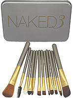 Набір пензлів для макіяжу 12 шт Naked 3 AVADONA