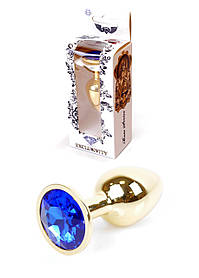Анальна пробкка Анальна пробка -Jewellery Gold PLUGDark Blue