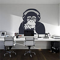 Трафарет для фарбування, Шимпанзе, одноразовий із самоклеючої плівки 95 х 105 см