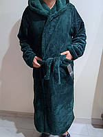 Мужской теплый халат с капюшоном 46-54р