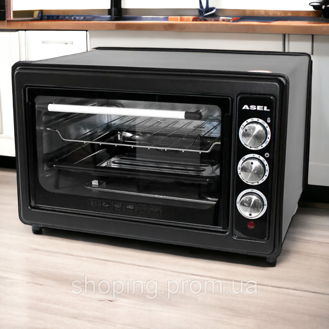 Купити Духовка настільна електрична Asel 33л з таймером Електропіч ...