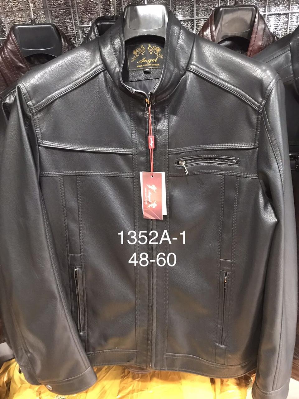 Куртка мужская Angel экокожа 48-60 арт.1601, Цвет Черный, Международный ...
