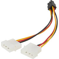 Кабель питания для видеокарты 6-pin to 2x4-pin F Molex Value S0111