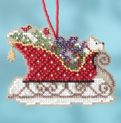 Набір для вишивки Mill Hill Evergreen Sleigh
