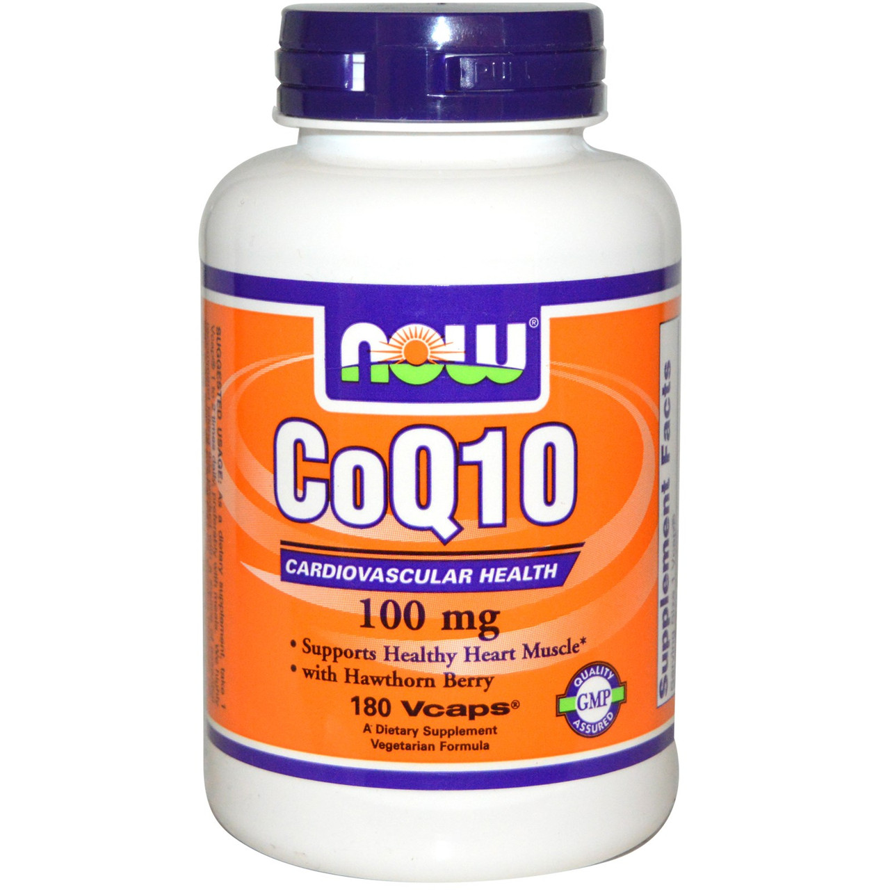 Коензим Q10, CoQ10, Now Foods, 100 мг, 180 капсул