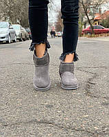 UGG Mini Bailey Bow 2 Grey 2 хорошее качество кроссовки и кеды хорошее качество Размер 37