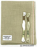 Тканина для вишивання Zweigart Belfast 32 ct 3609/323 Summer Khaki/Літній хакі, фото 3