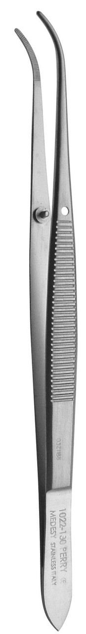 Пінцет стоматологічний Perry (Перрі), вигнутий, 130 мм, Medesy 1022/130, фото 1