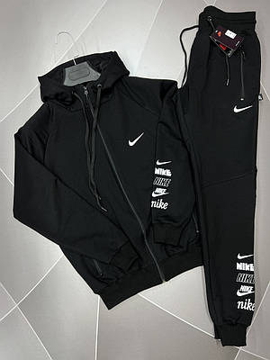 Костюм спортивний Nike чоловічий S-XXL арт.1633, 50, XL, Чорний