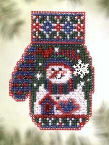 Набір для вишивки Mill Hill Сніговичок (Snowman's Garden)