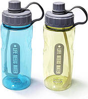 Бутылка для воды Fissman Sport 1200мл с трубочкой, пластик VCT