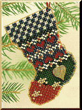 Набір для вишивки Mill Hill Patchwork Stars Stocking