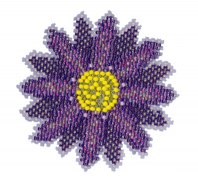 Набір для вишивки від Mill Hill Purple Flower Фіолетова квітка MH212212